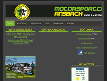 Tablet Screenshot of mc-ansbach.de